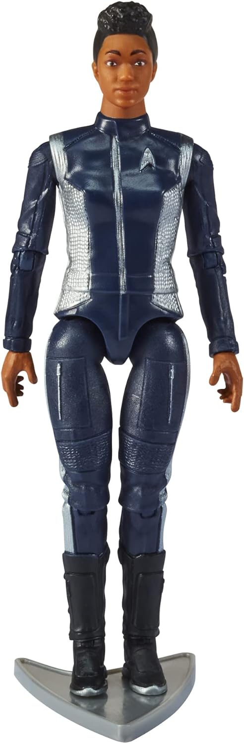 Star Trek Playmates Toys Universe Figura de acción de Michael Burnham Discovery de oficial científico de 5 pulgadas con accesorios, multicolor
