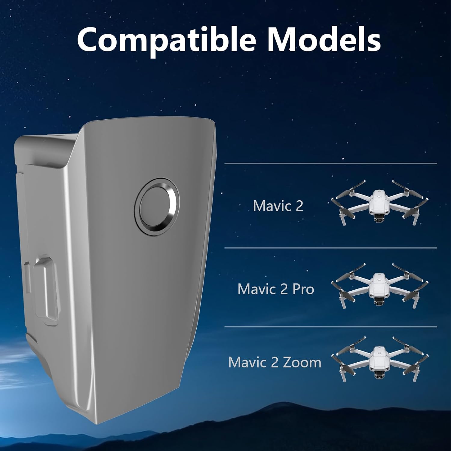 Artman Mavic 2 Pro – Batería de vuelo inteligente de 3850mAh 15.4V para DJI Mavic 2 Pro, Mavic 2 Zoom, Mavic 2 Enterprise Drone, 31 minutos de vuelo