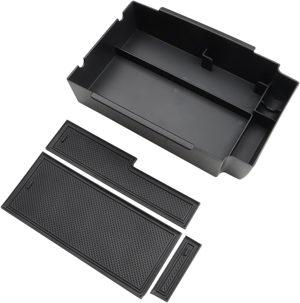 MARCHFA Bandeja organizadora de consola central compatible con accesorios Subaru Crosstrek 2024, organizador de bandeja para reposabrazos para
