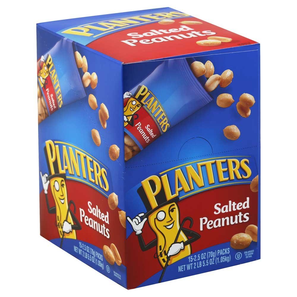 Planters Cacahuetes Salados 2.5 oz Pegged