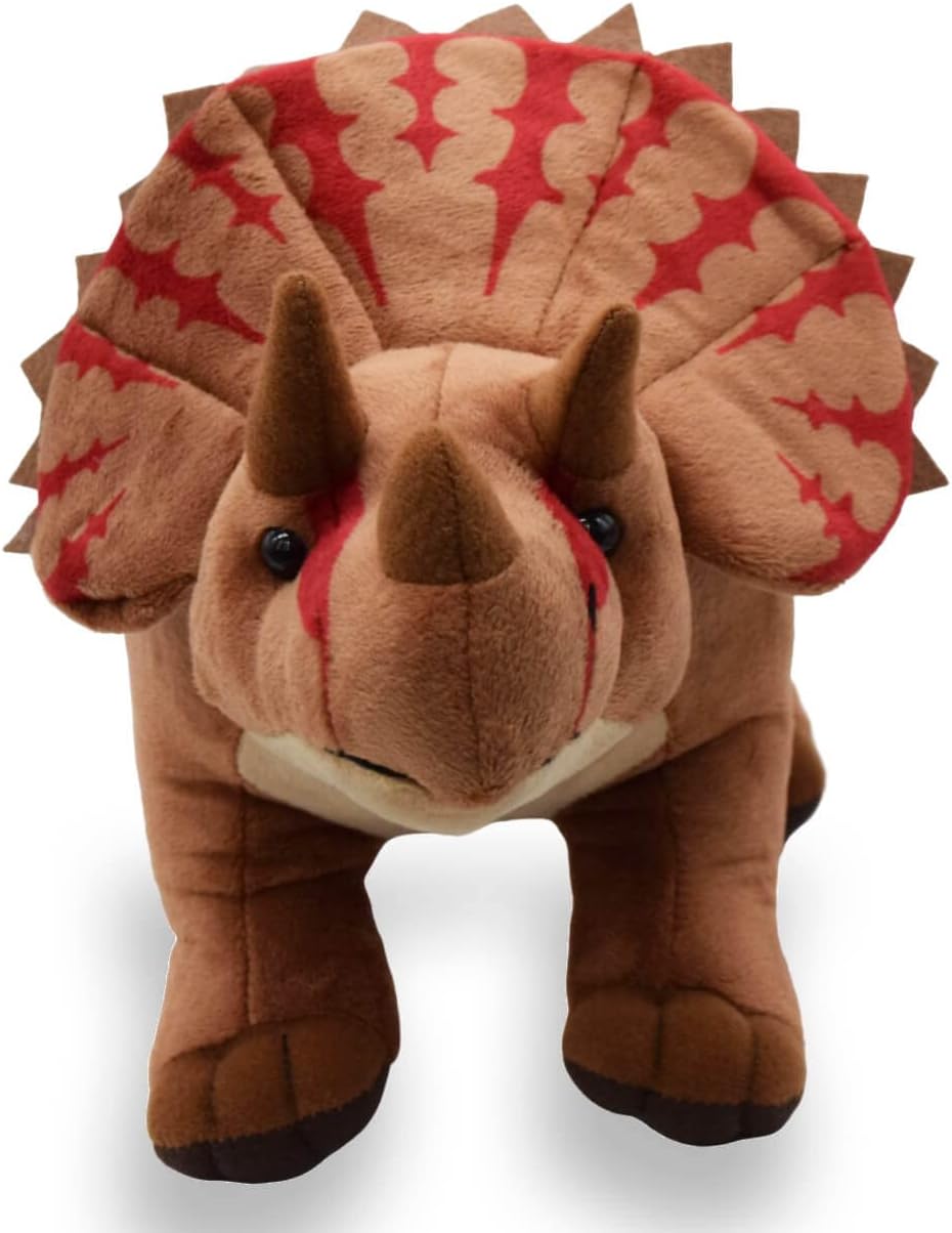 Juguete de peluche realista de dinosaurio Triceratops, peluche de dinosaurio realista, muñeca de animal de simulación