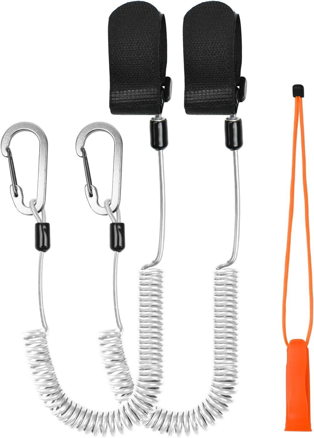 Correa de caña de pescar, correa retráctil para caña de pescar, correa de paleta de kayak, 2 paquetes de correas de cordón de pescado, accesorios