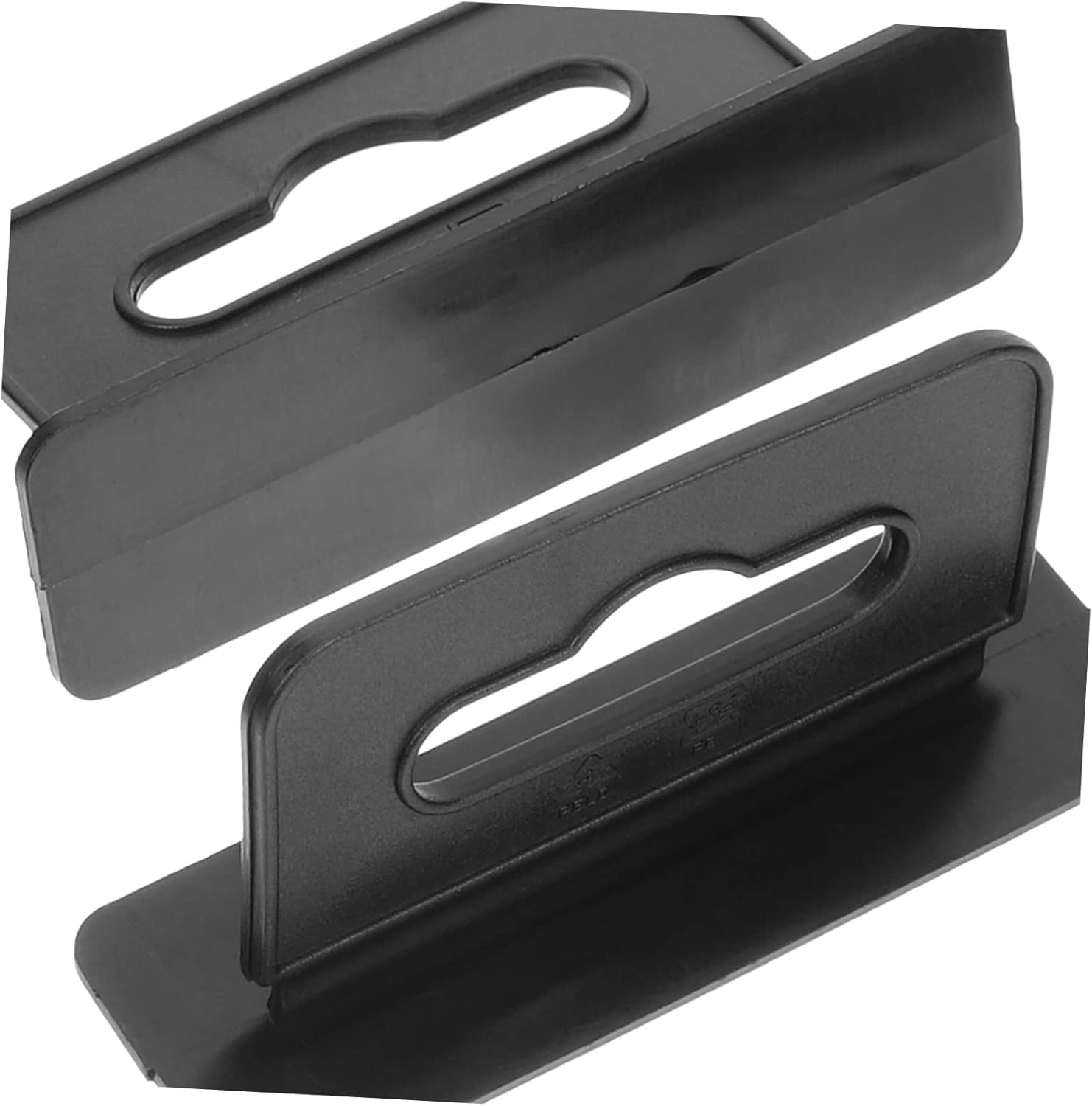 Cabilock 200 Uds. Gancho de ranura para colgar Pegboard, etiquetas adhesivas, gancho de agujero de ranura, pestañas adhesivas, ganchos de plástico