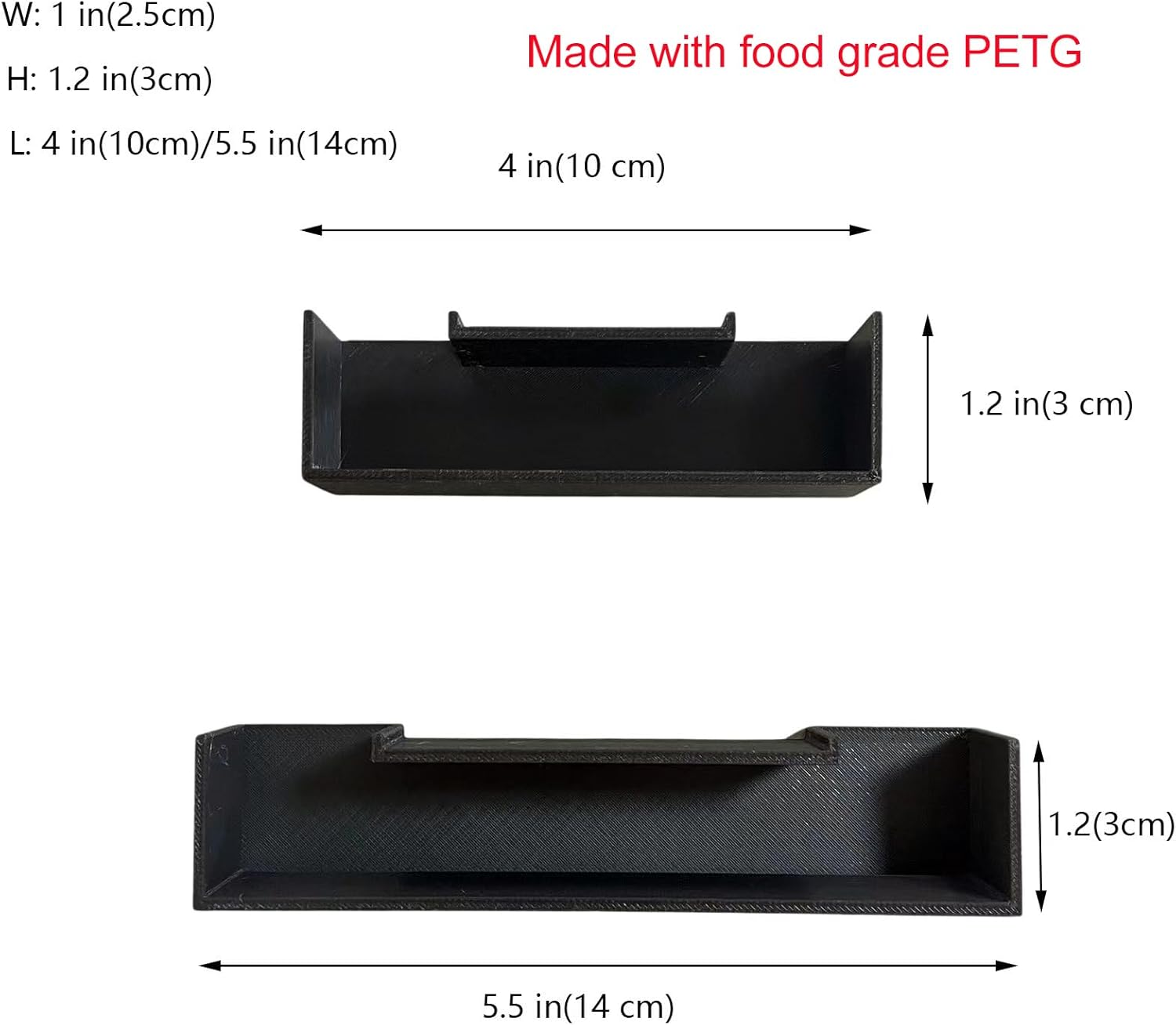 Cueva de túnel de camarones para acuario, decoraciones para peceras, accesorios para peceras, juego de 2 decoraciones para acuario (PETG-negro)