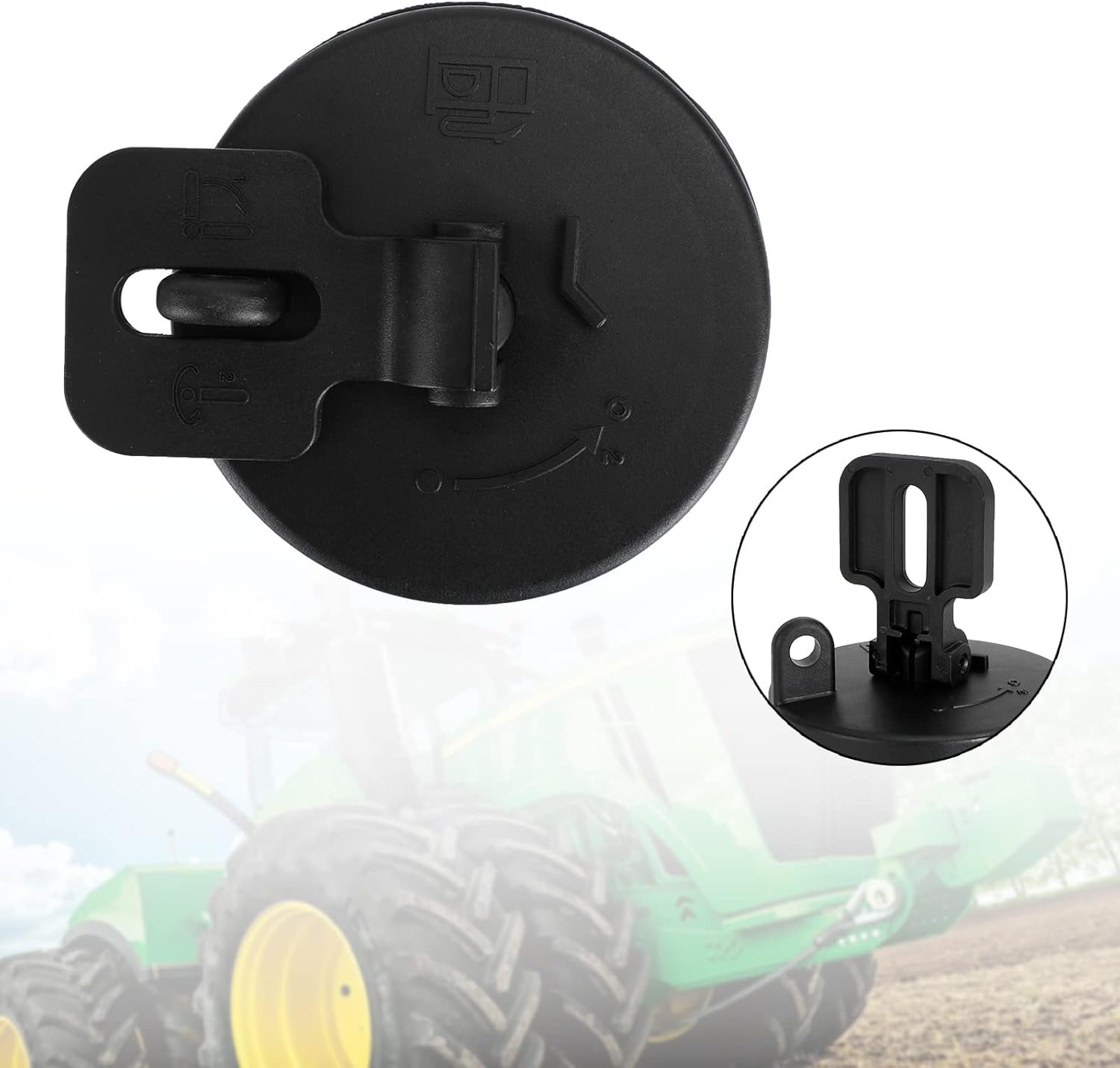Artudatech Tapa del depósito de combustible Diesel Cover AT323462 43843622 para el excavador de Hitachi Volvo John Deere