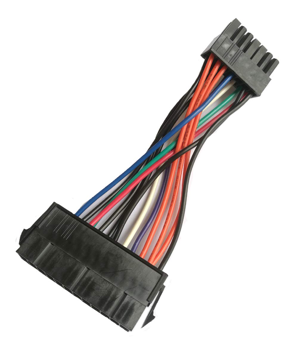 ZLKSKER Cable de fuente de alimentación de 24 pines a 14 pines de 4 pulgadas, cable adaptador de alimentación principal ATX PSU de 18 AWG para