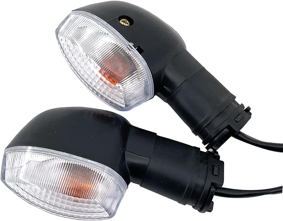 Indicadores de giro para motocicleta, luz ámbar, lámpara intermitente LED para motocicleta, compatible con Yamaha FZ1 FZ6 FZ1000 FZ600 R6 R1, lente
