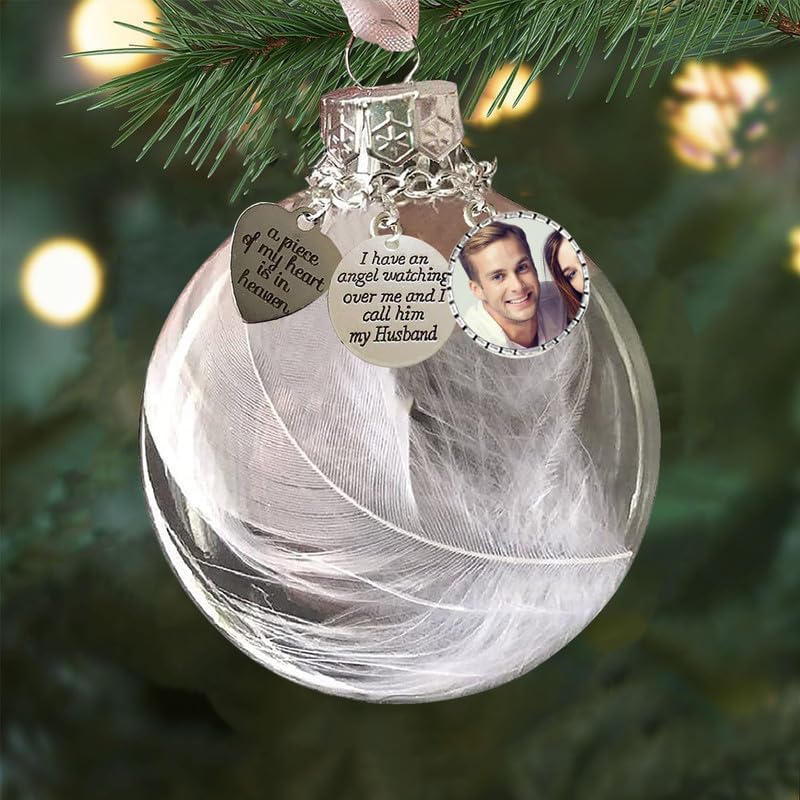 Adornos conmemorativos para la pérdida de tu marido, regalo de condolencias por la pérdida de un ser querido, adornos conmemorativos de Navidad,
