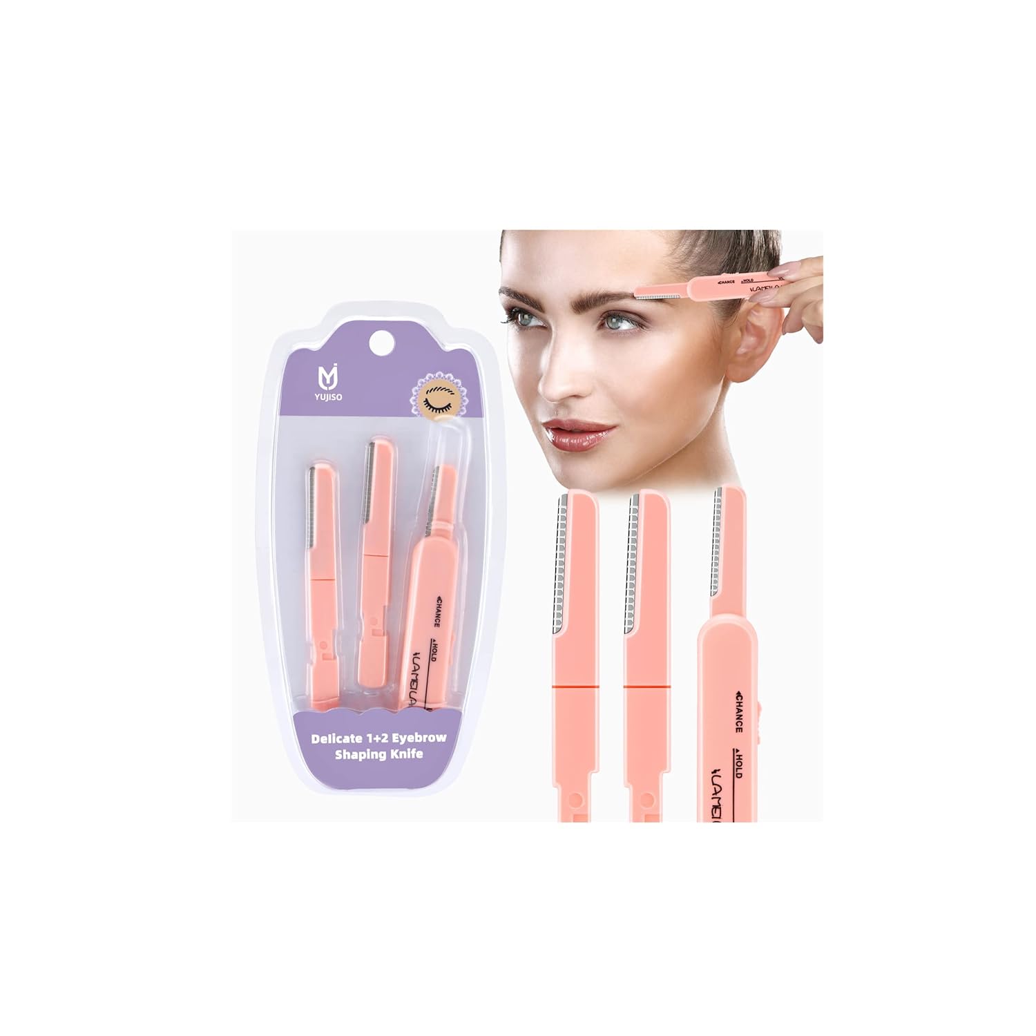 Dermaplane – Maquinilla de afeitar para mujer, herramienta profesional de dermaplaning, rasuradora facial, pelusas de melocotón y depilación,