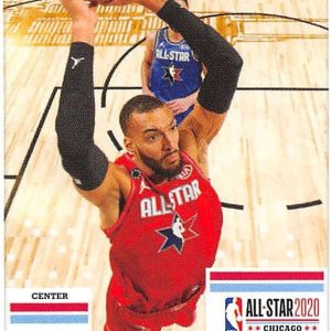 2020-21 Panini Stickers #45 Rudy Gobert Official NBA Basketball Album Sticker Measuring 2.75 inch tall X 2 inches wide in Raw (NM or Better 2020-21 Panini Stickers #45 Rudy Gobert Official NBA Basketball Album Sticker Measuring 2.75 inch tall X 2 inches wide in Raw (NM or Better