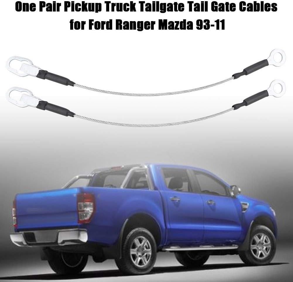 Cable para portón trasero  1 par de cables de puerta trasera de camión de 17.3 in de longitud para Ranger 1993 1994 1995 1996 1997 1998 1999 2000