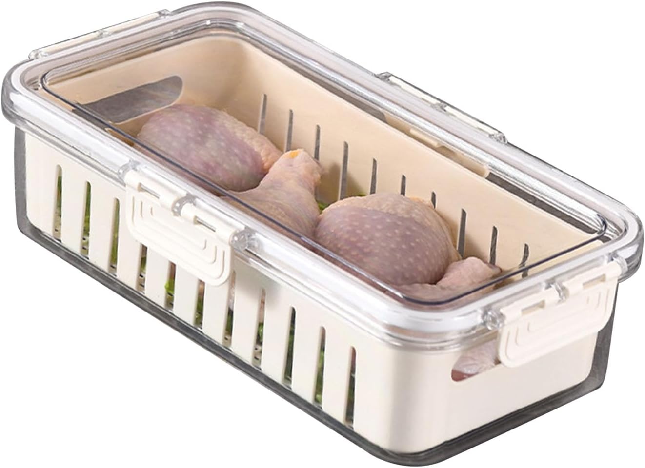 TOPINCN Contenedores de almacenamiento de frutas para refrigerador, organizadores de cocina, contenedor de almacenamiento de verduras de grado