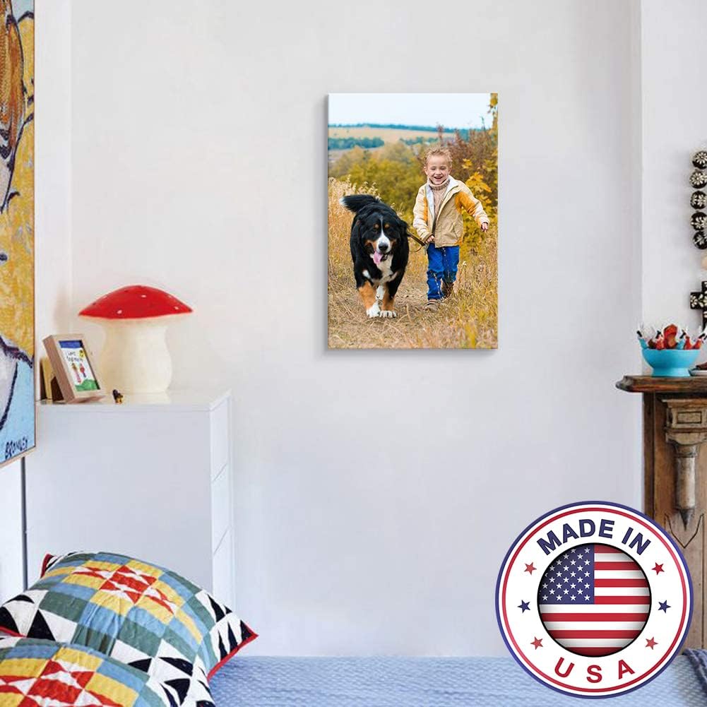Signford, impresiones en lienzo a medida, póster personalizado de viaje, arte de pared con tus fotos en marco de madera