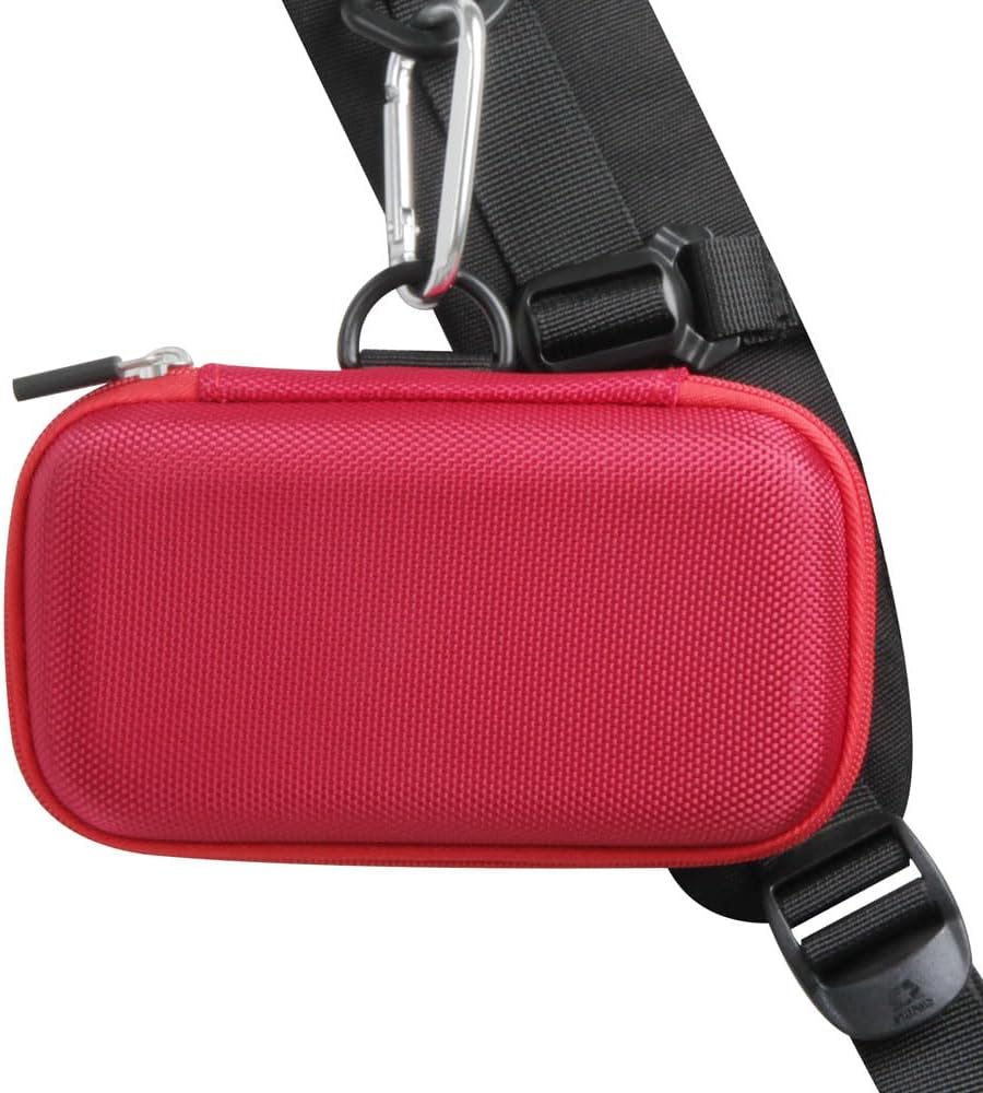 Estuche de viaje rígido para cargador portátil INIU 10000mAh Power Bank versión 2022 (rojo)