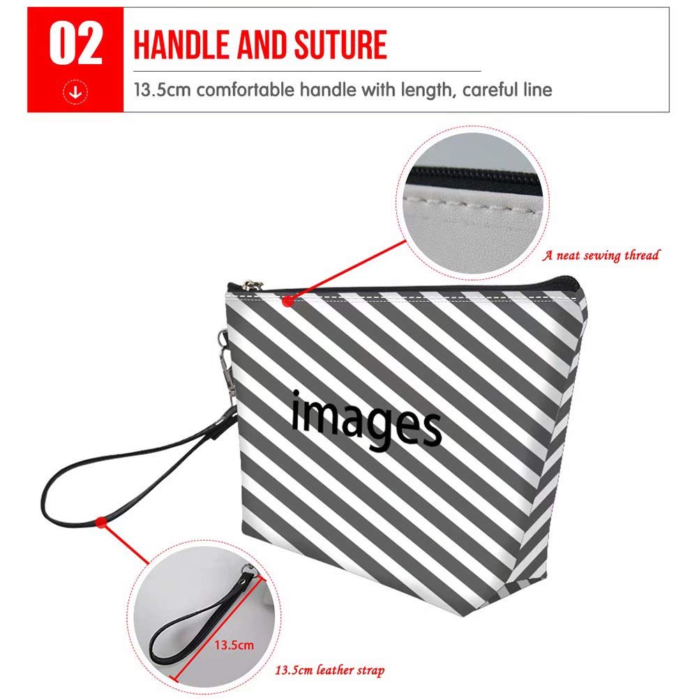 FOR U DESIGNS Bolsas de cosméticos para mujer, bolsa de lápiz grande, enfermera médica, soporte para bolígrafo escolar, bolsa de maquillaje para