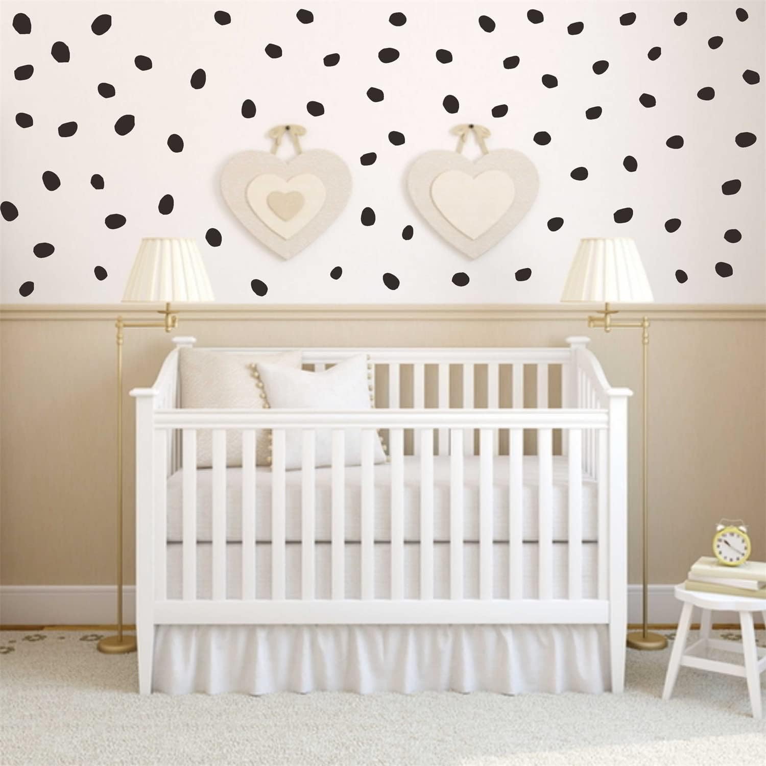 Calcomanía de pared de lunares irregulares, vinilo extraíble, decoración de lunares, decoración moderna de pared, decoración de pared para