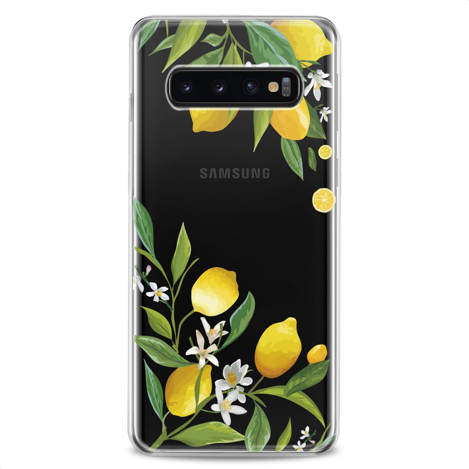 Funda compatible con Samsung S23 S22 Plus S21 FE Ultra S20+ S10 Note 20 5G S10e S9 Slim Fit Patrón Teléfono Frutas Tropical Flexible Silicona
