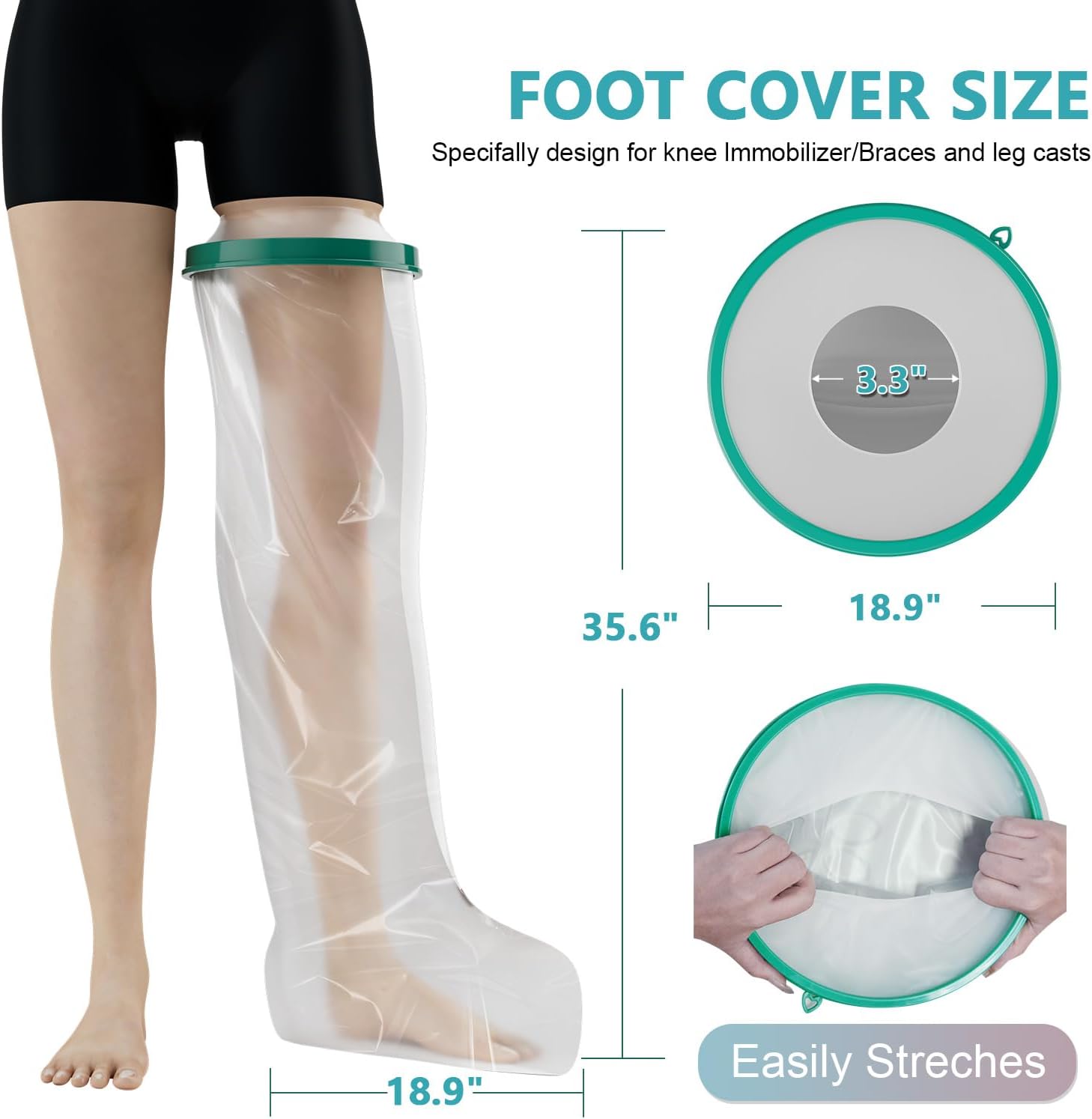 Asiento de inodoro elevado con funda impermeable para patas fundidas para ducha para adultos, elevador de asiento de inodoro para discapacitados con