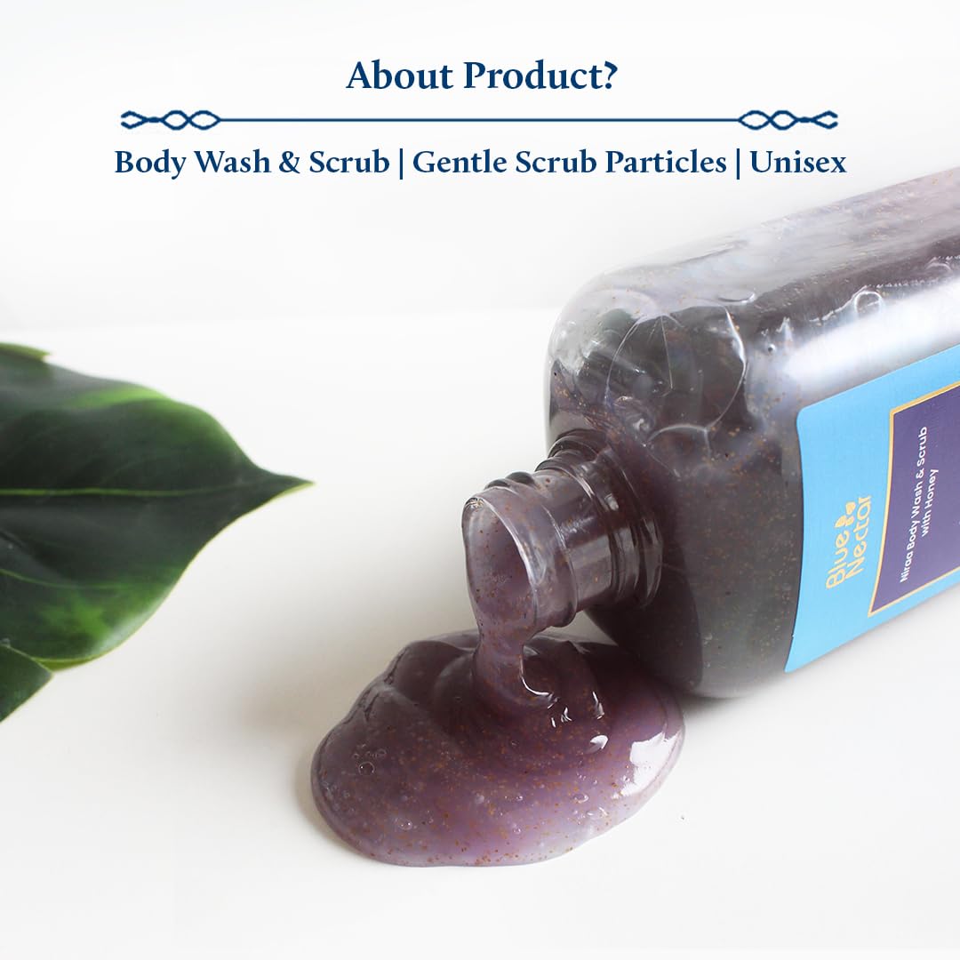 Blue Nectar Jabón corporal exfoliante y exfoliante para piel áspera y con baches  Exfoliante corporal para eliminar el bronceado de lavanda francesa