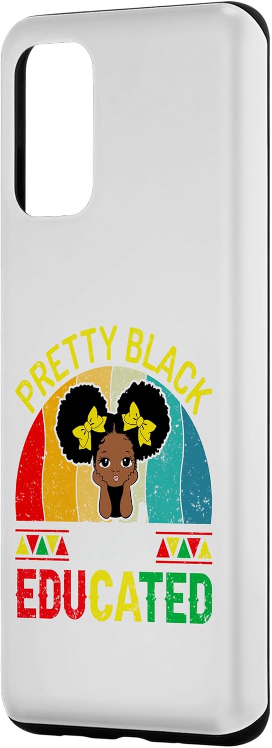 Galaxy S20+ Pretty Black And Educated African Pride Black History Month Case