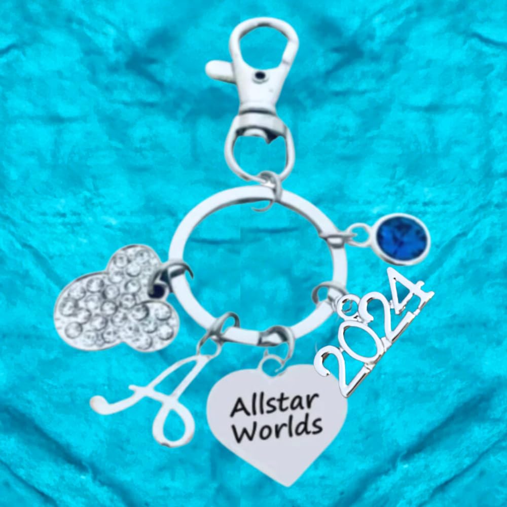 Personalized 2024 Allstar Cheer Zipper Pull Keychain for Cheerleaders, Cheer Keychain, All Star Worlds, D2 Summit Cheer Gifts