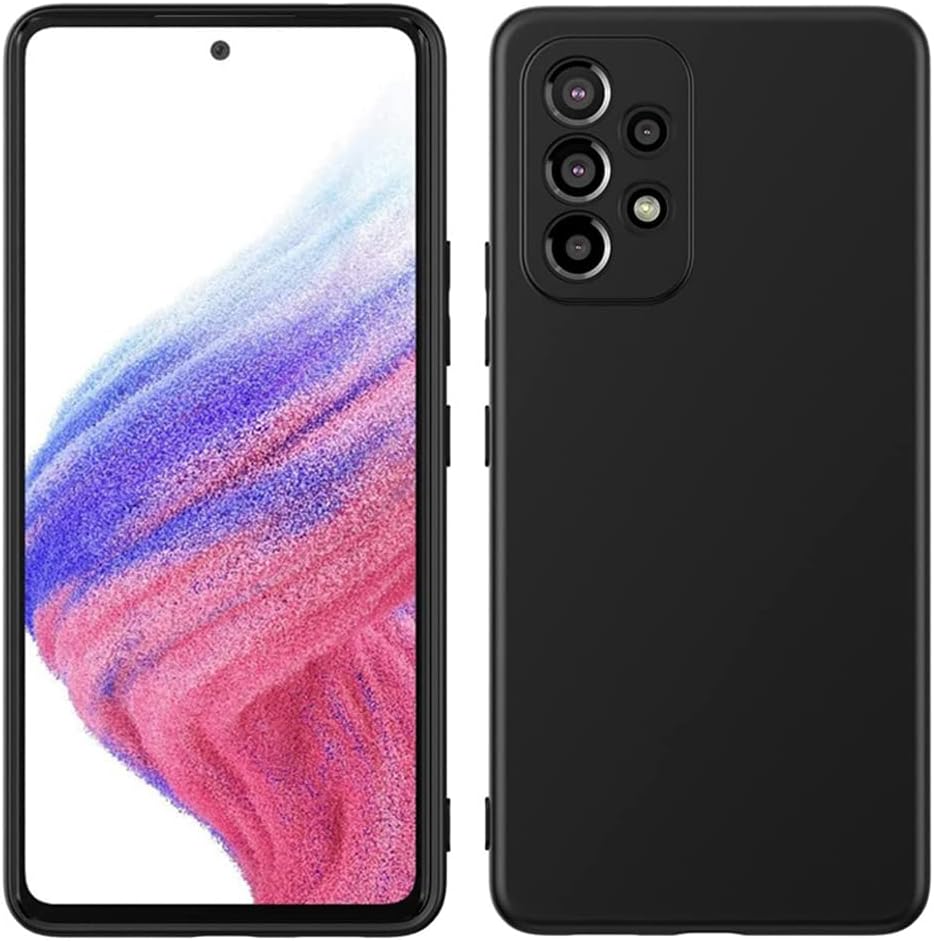 NEZIH Slim Matte Black Cover Liquid TPU Thin Gel Liquid Crystal Durable Compact Case for Samsung Galaxy A32 5G Yuuki Asuna Kirigaya Kazuto Anime