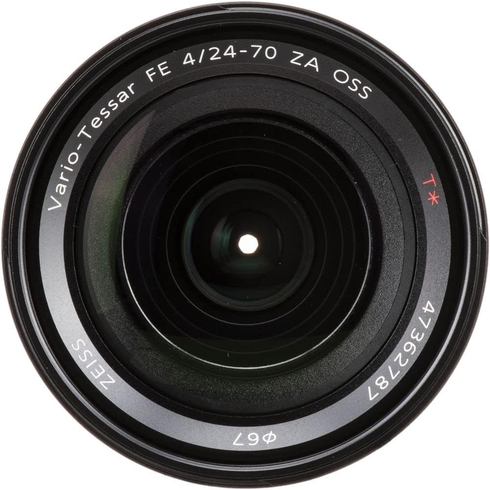 Sony Vario-Tessar T* FE 0.945-2.756 in f4 ZA OSS Lens (SEL2470Z) + Filtro + Mochila + Tarjeta de 64GB + Lector de Tarjetas + Trípode Flex + Cartera