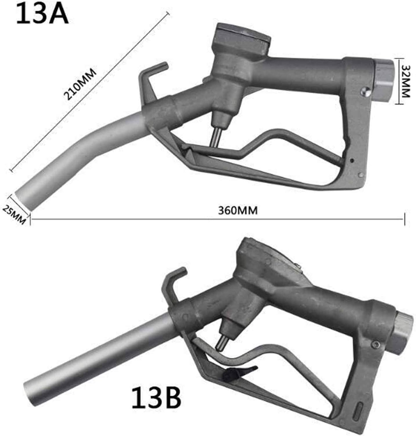 IINSSDJ Boquilla de combustible manual, pistola de llenado de gasolina y aceite diésel, inyector, dispensador, herramienta de entrada es de conector