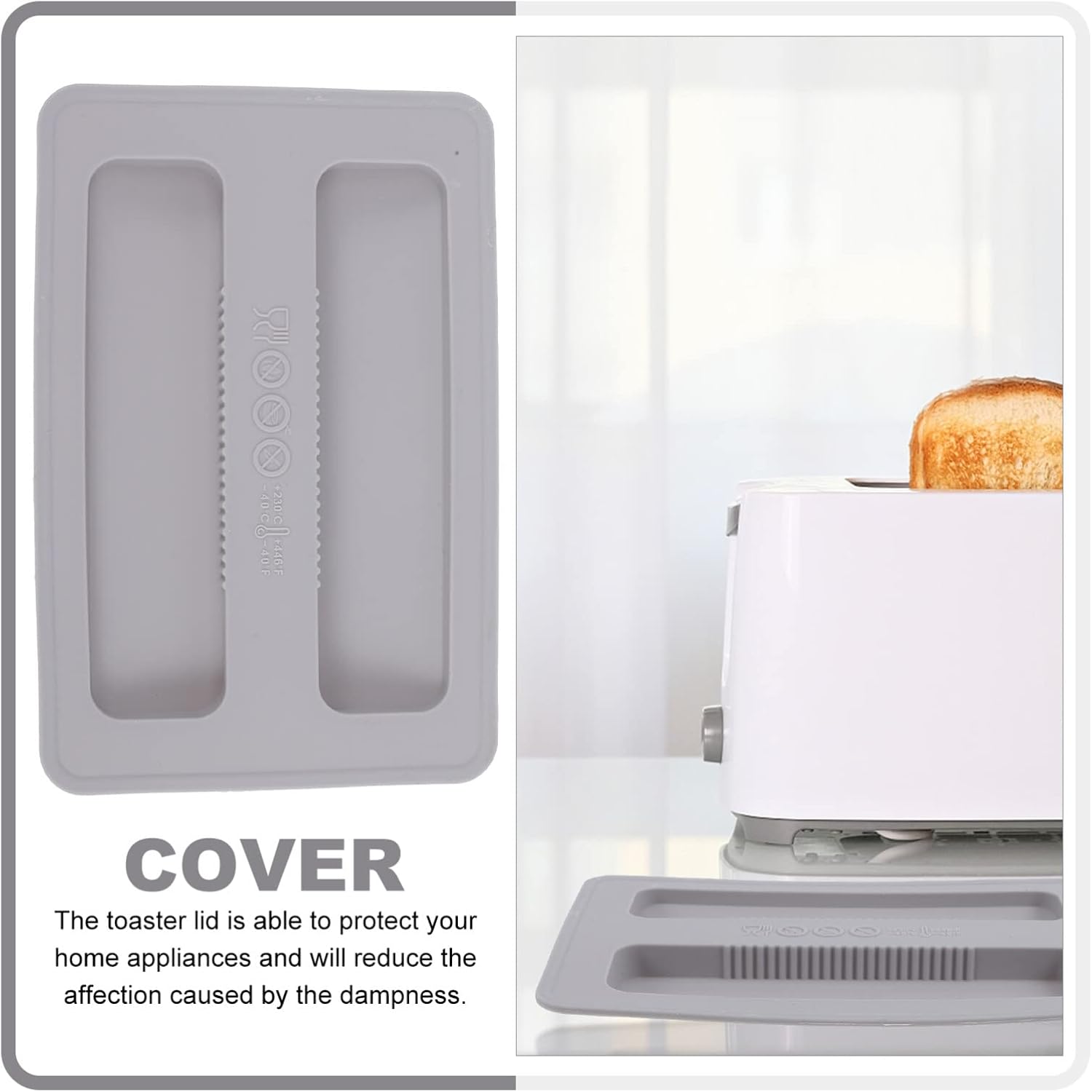 BESTOYARD Tostadora cubierta superior para tostadora, panificadora, cubierta para horno, cubierta protectora para utensilios de cocina, tapa de