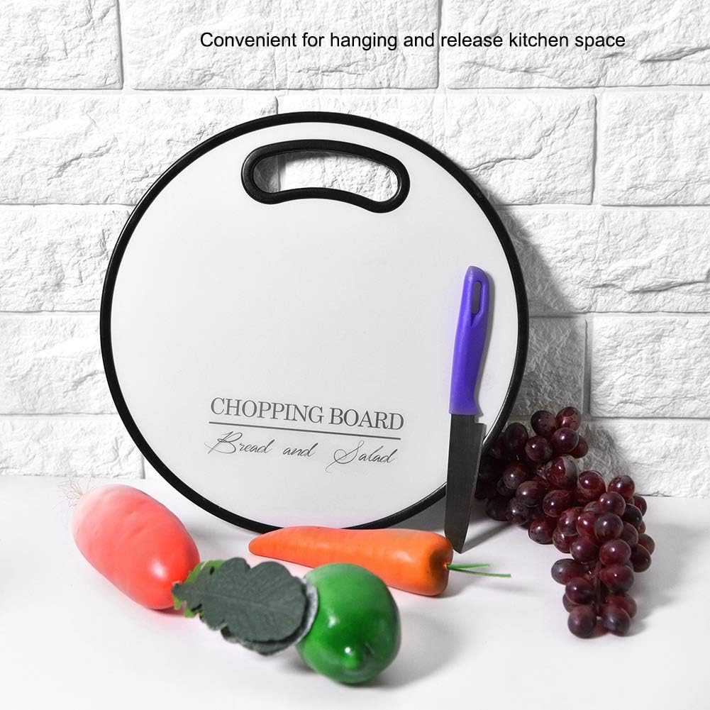 Tabla de cortar redonda de plástico para cortar bloque herramienta de cocina para el restaurante de cocina casera
