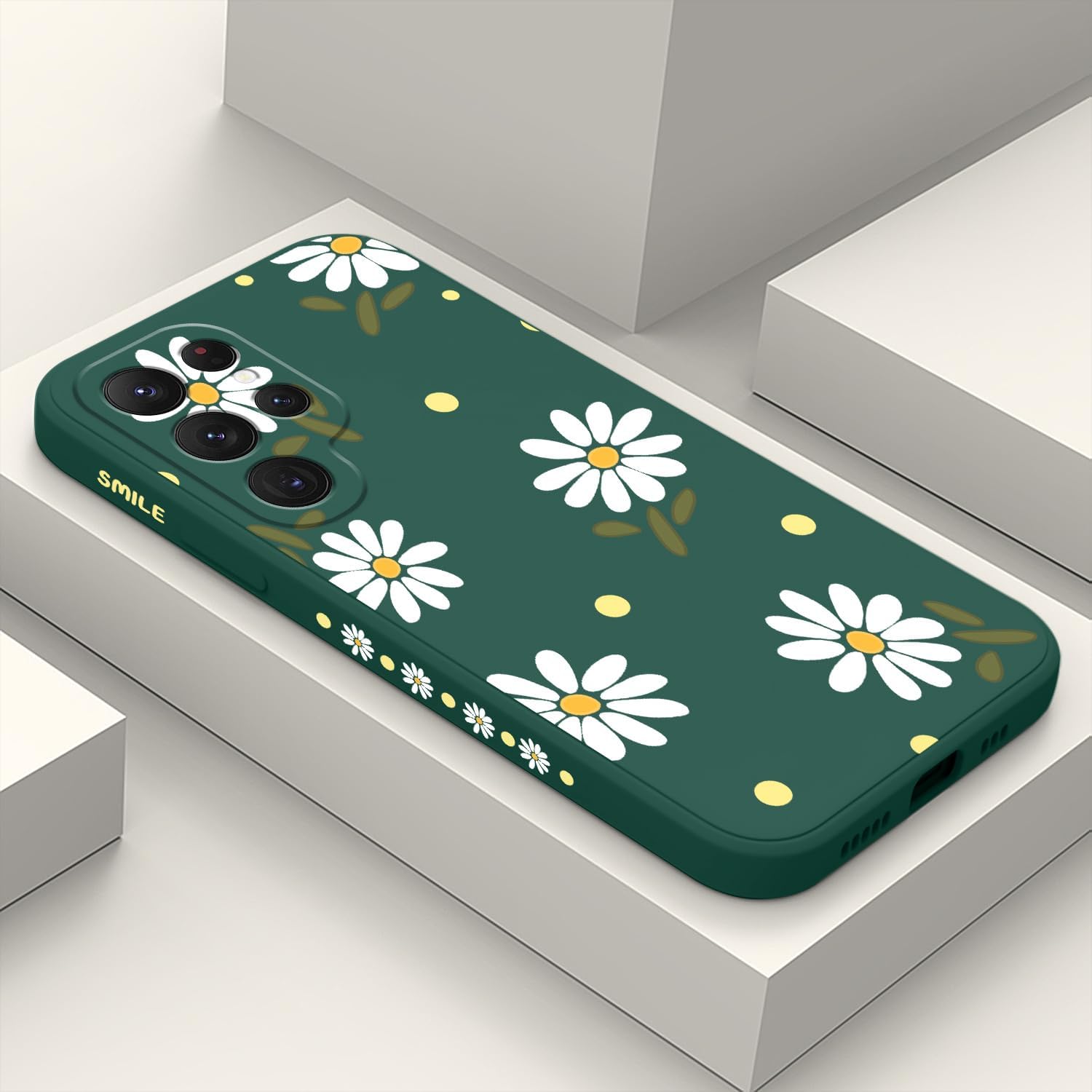 LEECG Funda para Samsung Galaxy S22 Ultra, funda para teléfono S22 Ultra, diseño de flores de moda, silicona suave, protección contra caídas de