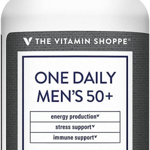 The Vitamin Shoppe One Daily Men’s 50+ Multivitamin, 2,000IU Vitamina D3 Multi-Mineral, Suplemento antioxidante que apoya la producción de energía, The Vitamin Shoppe One Daily Men’s 50+ Multivitamin, 2,000IU Vitamina D3 Multi-Mineral, Suplemento antioxidante que apoya la producción de energía,