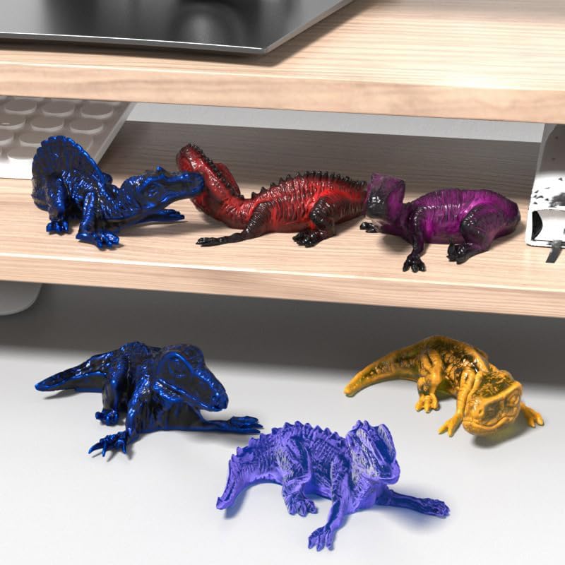6 piezas de moldes de resina de dinosaurio, moldes de silicona, resina epoxi, pequeños dinosaurios, dragones, artículos para decoración, mesa,