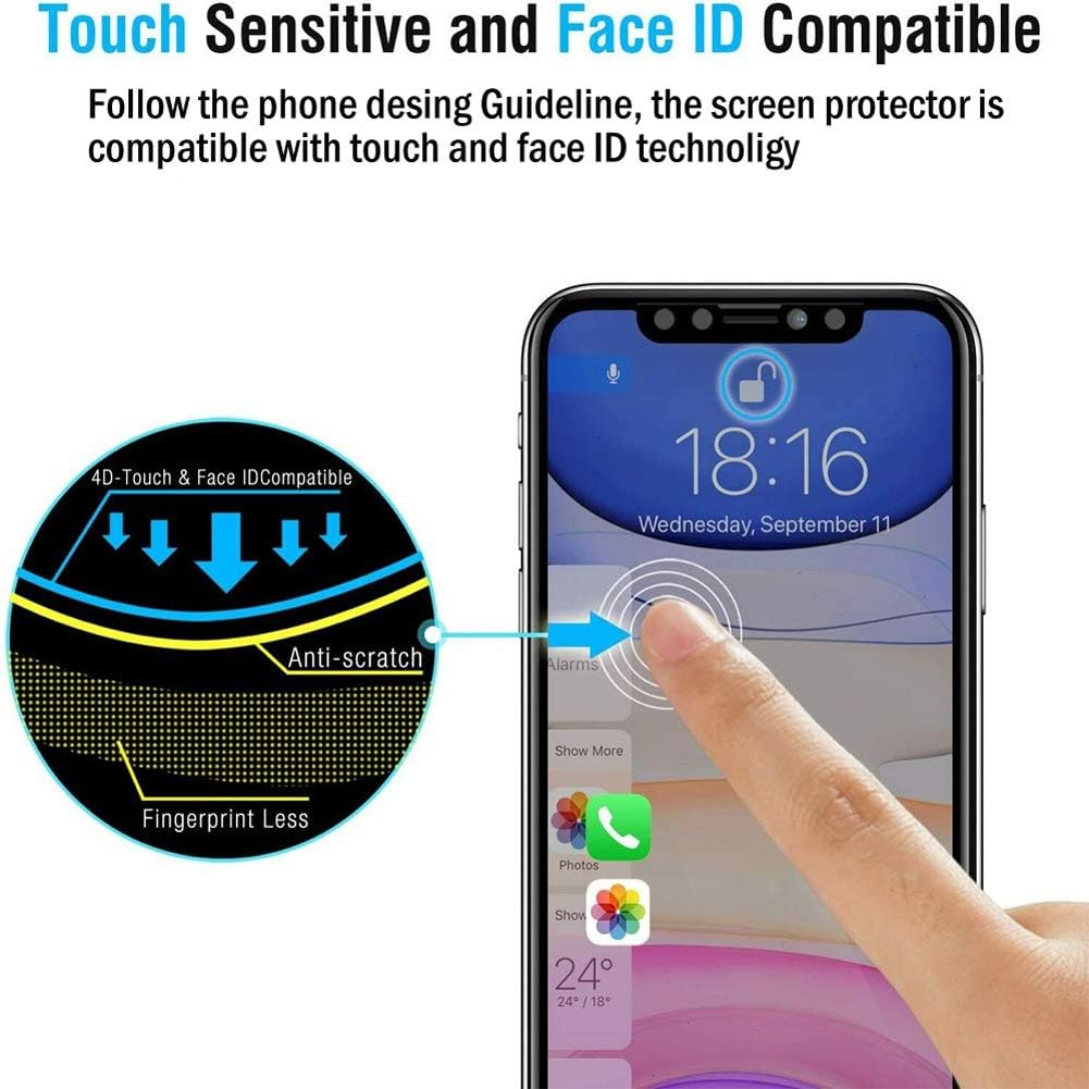 Ytaland – Protector de pantalla de privacidad para Xiaomi Redmi Note 12, 2 unidades Anti Spy Anti Peep sin burbujas, cubierta de película de vidrio