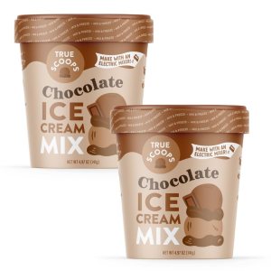 True Scoops Paquete de 2 mezclas de helado de chocolate. Añade un ingrediente la mitad y la mitad. Hace 1 pinta de helado casero de primera calidad True Scoops Paquete de 2 mezclas de helado de chocolate. Añade un ingrediente la mitad y la mitad. Hace 1 pinta de helado casero de primera calidad