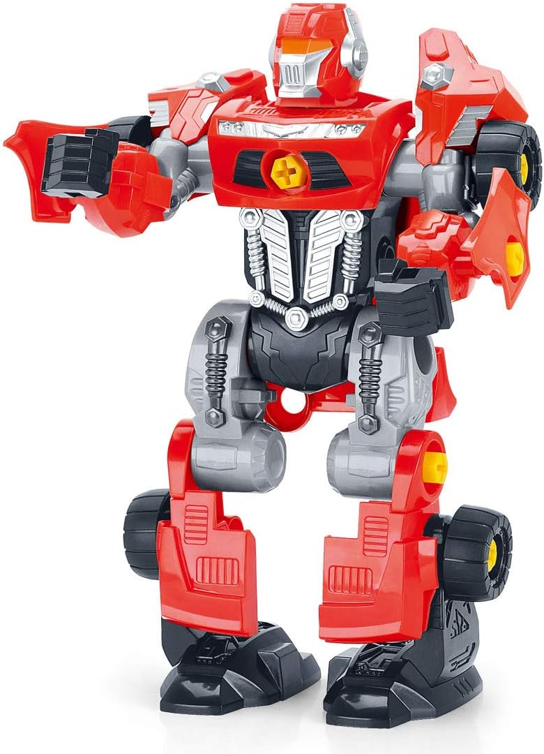 PowerTRC Juego de robot de juguete 3 en 1 con 42 piezas de modificación, taladro eléctrico y destornillador