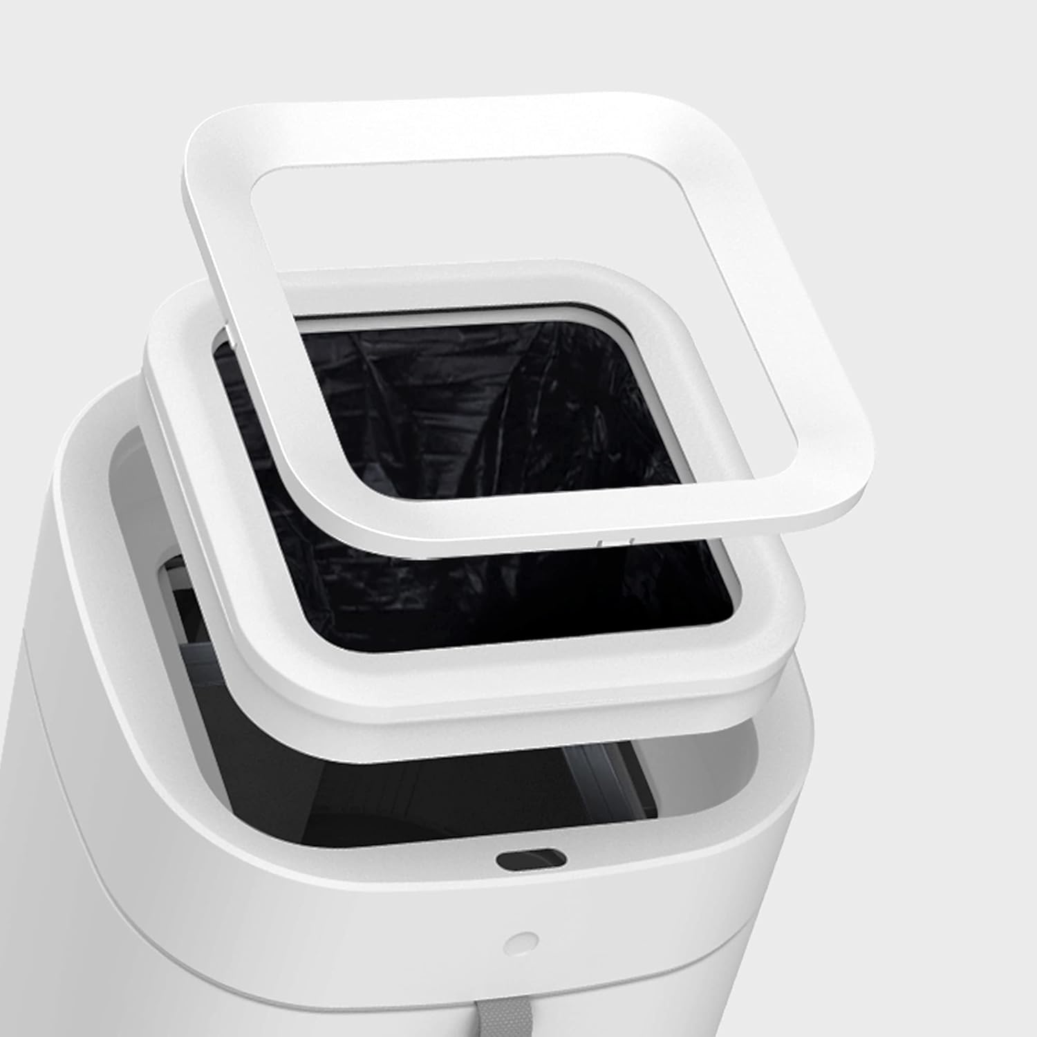 TOWNEW T Air X White – Cubo de basura inteligente de 3.5 galones, cubo para pañales, autosellado, activado por movimiento, recargable, pequeño