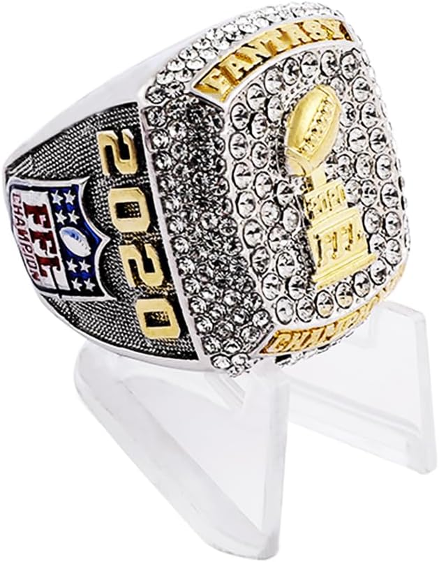 2020 Fantasy Football Championship Ring Trophy Award Premio Ganador deportivo Anillo de campeones FFL