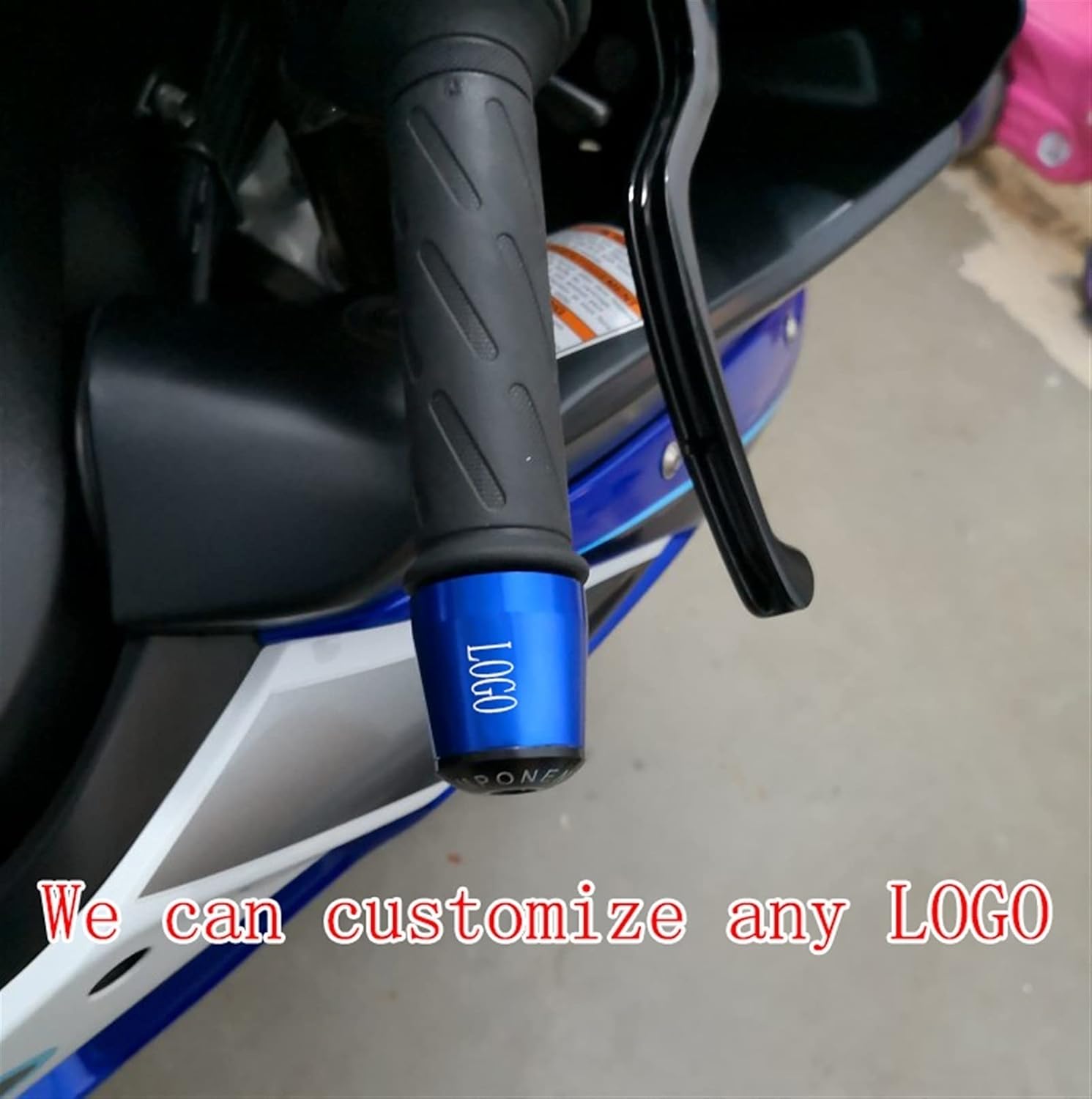 Handlebar Plug Motorcycle Handle Bar End Handlebar Grips Ends Sliders Cap Plug Slider Counterweight Cover for Kawasaki H2R H2 R 2013-2019 (Color