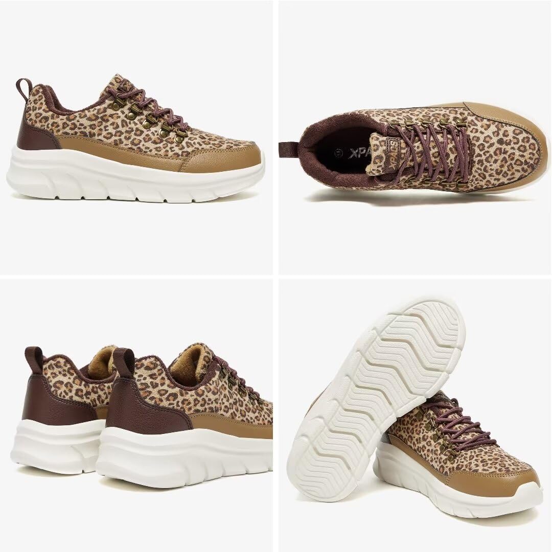 XPACS Tenis ortopédicos para caminar para mujer, cómodos tenis de moda para fascitis plantar, soporte de arco, zapatos casuales para aliviar el