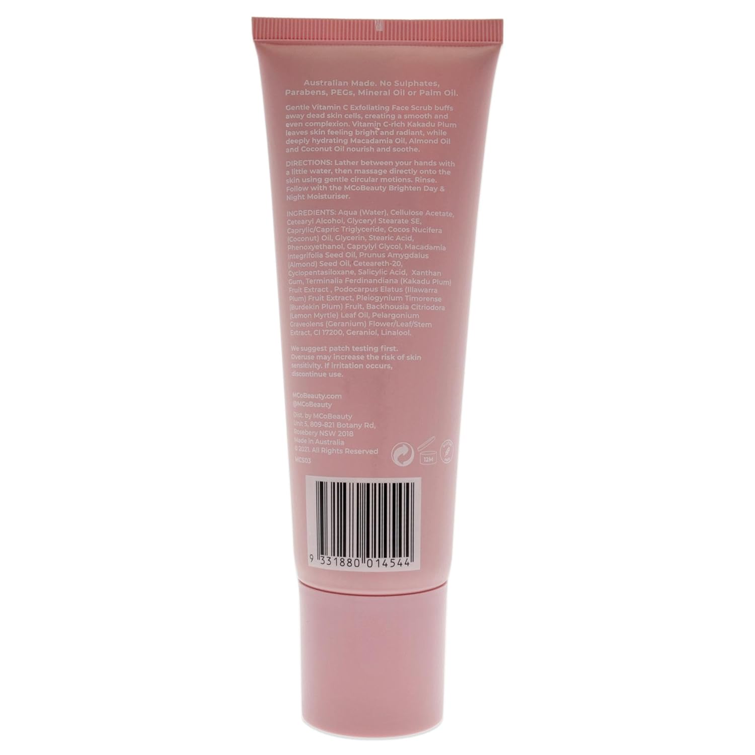 MCoBeauty Exfoliante facial suave con vitamina C, revela al instante una tez más fresca y suave, rico en vitamina C y ácido salicílico, elimina