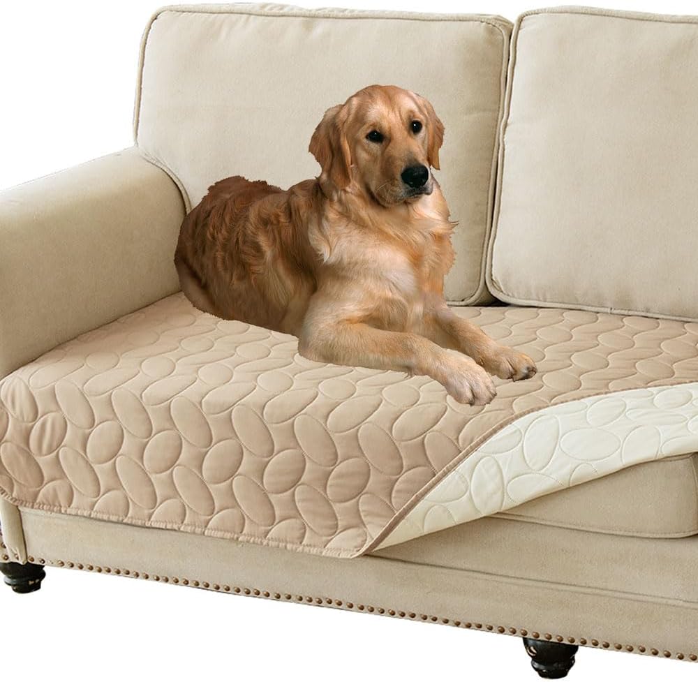 Ameritex Manta de cama para perro, impermeable, reversible, funda para sofá, manta para mascotas, para muebles, cama, sofá
