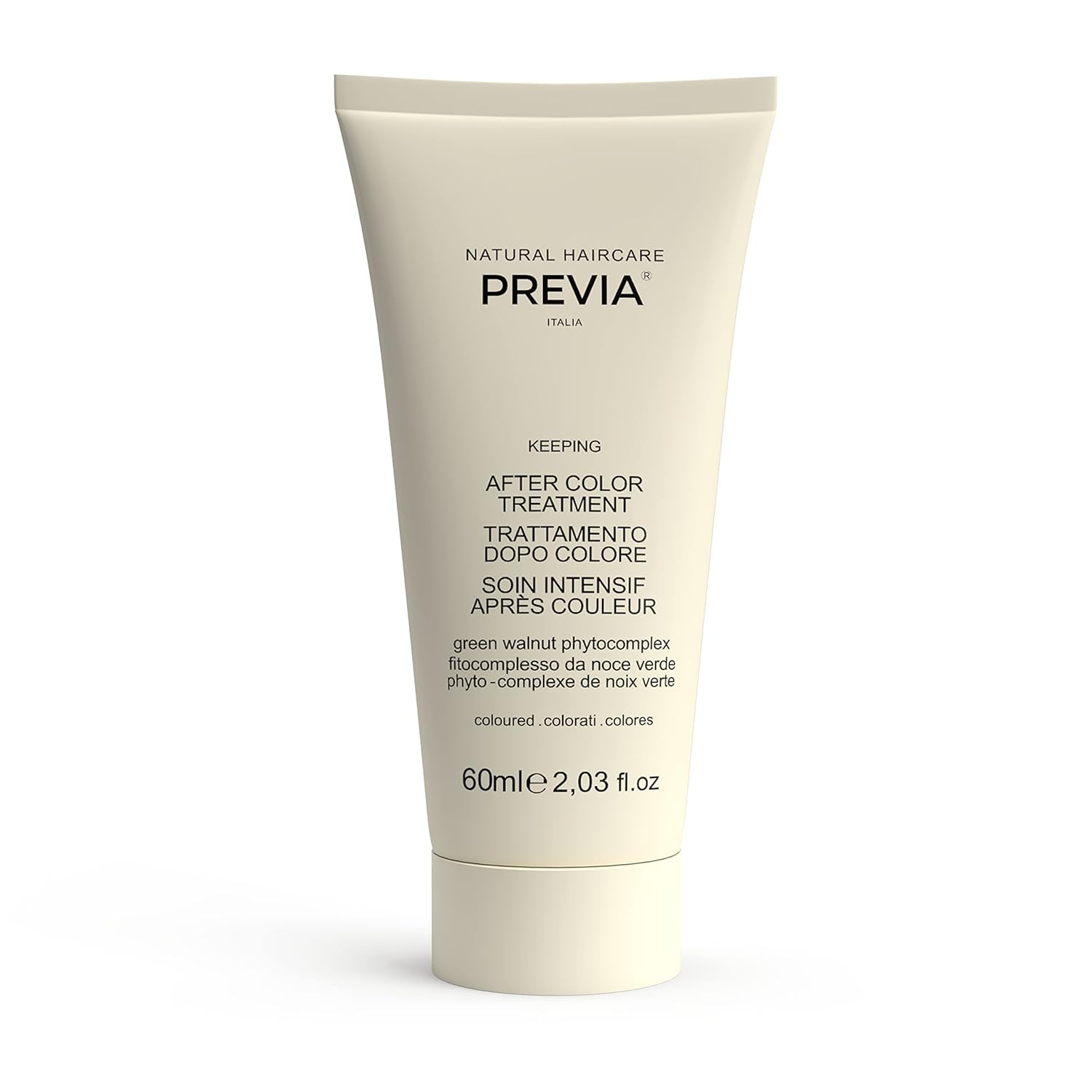 PREVIA Tratamiento Keep After Color – Mascarilla protectora para cabello teñido – Tratamiento capilar con protección del color (2.03 oz)