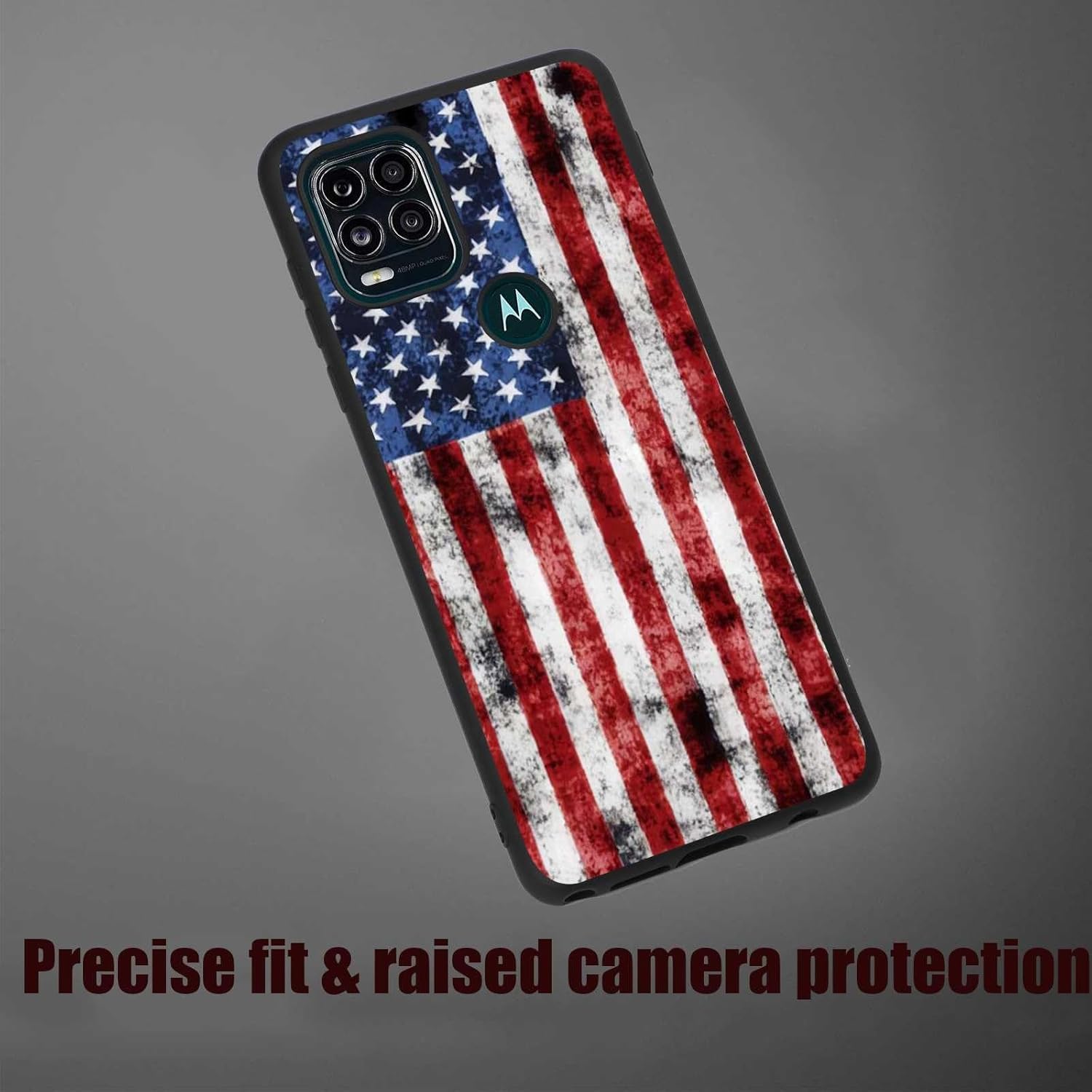 Funda compatible con Motorola Moto G Stylus 5G, bandera estadounidense, patrón retro de soldado veterano para Moto Case hombres y mujeres, funda de