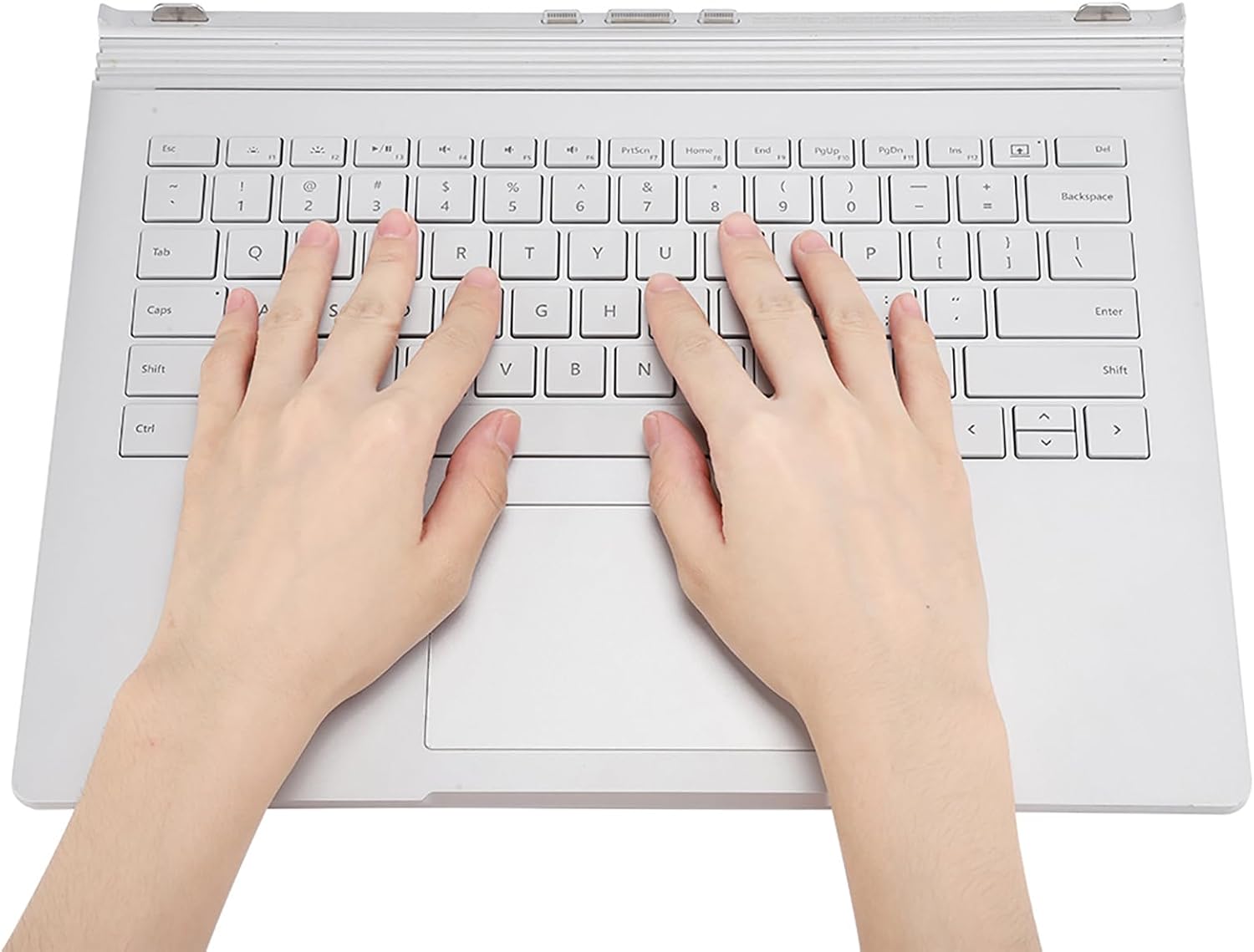 Fydun para Surface Book, teclado de reemplazo pc panel frontal 1 1704 1705 multifuncional plata para portátil portátil