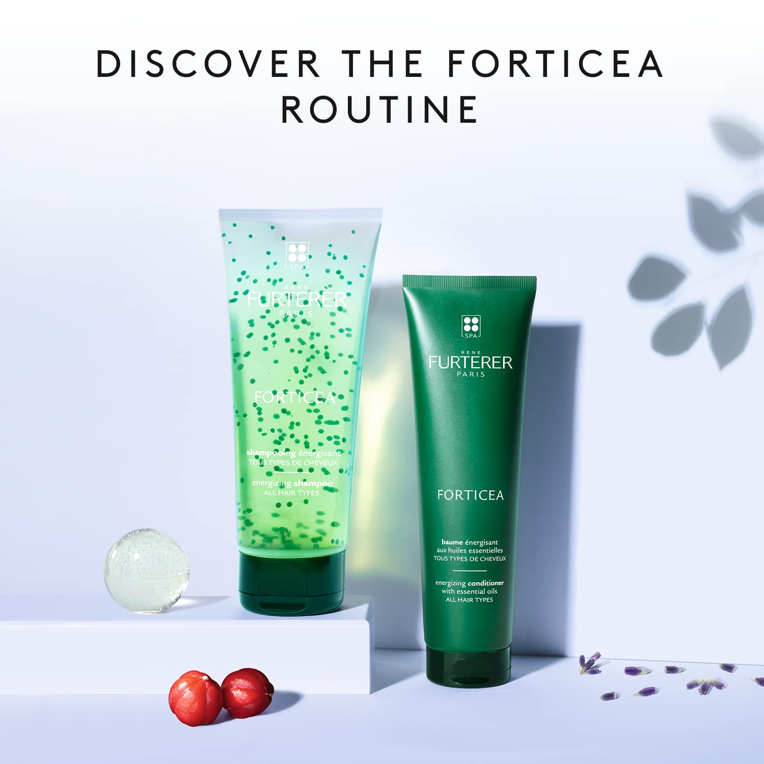 René Furterer FORTICEA Champú Energizante – Energize Scalp – Extracto de guaraná y aceites esenciales – Sin sulfato, parabenos ni silicona