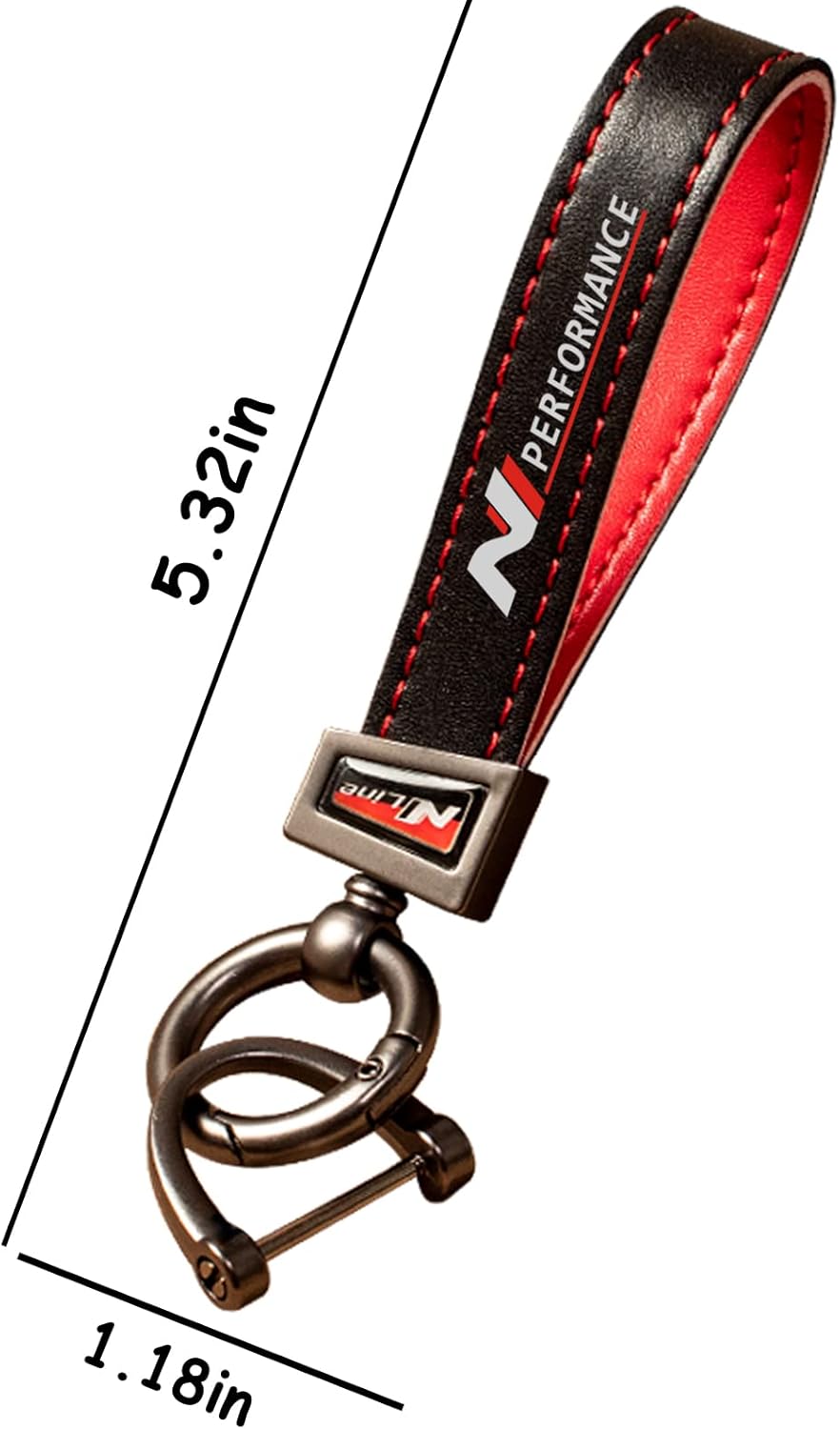 Gabonica Genuine Leather Car Keychain Key Chain Keyring Family Present