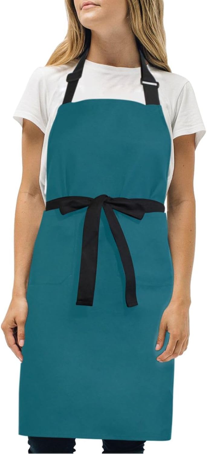 RPLIFE Animals Alphabet Chef Aprons, Waterproof Chef Apron, Aprons with Pockets for Women, Apron Hairstylist