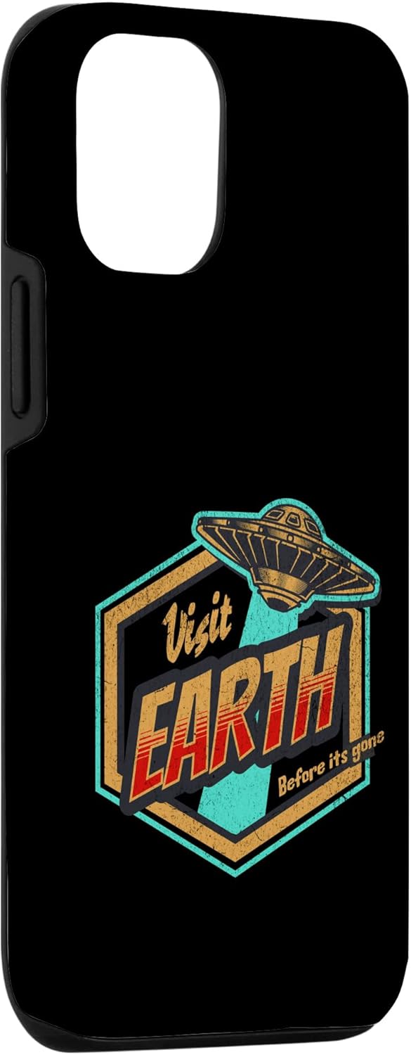 iPhone 13 Pro Alien Travel UFO Abducción Visitante Extraterrestre Estuche de Conservación de la Tierra