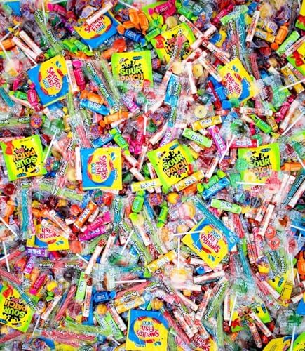 Paquete variado de caramelos a granel  8 libras de caramelo  Caramelos a granel envueltos individualmente, Sour Patch Kid, paletas, salvavidas,